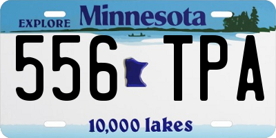 MN license plate 556TPA