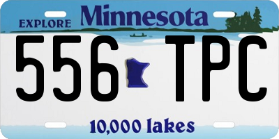 MN license plate 556TPC