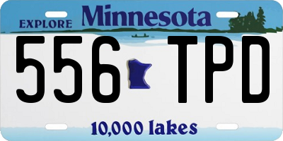 MN license plate 556TPD