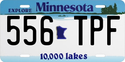 MN license plate 556TPF