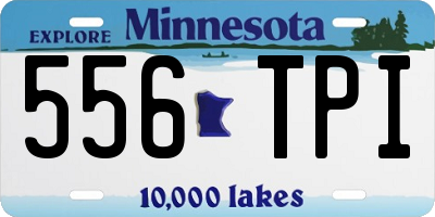 MN license plate 556TPI