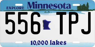 MN license plate 556TPJ