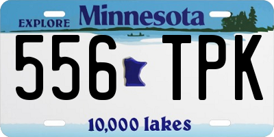 MN license plate 556TPK