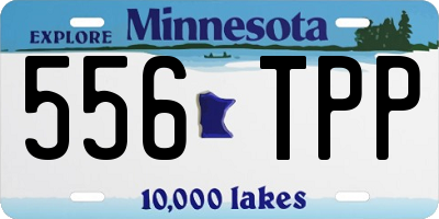 MN license plate 556TPP