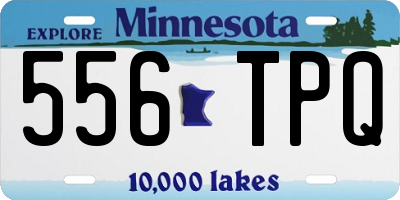 MN license plate 556TPQ