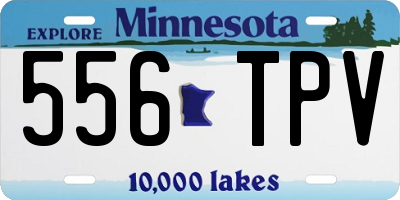 MN license plate 556TPV