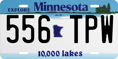 MN license plate 556TPW