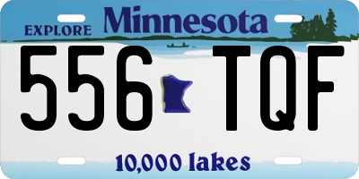 MN license plate 556TQF