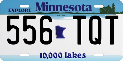 MN license plate 556TQT