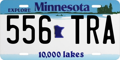 MN license plate 556TRA