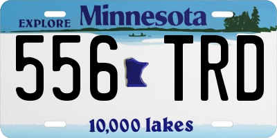 MN license plate 556TRD