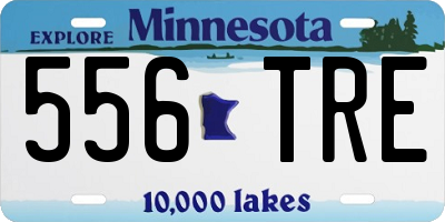 MN license plate 556TRE