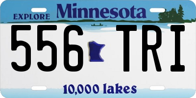 MN license plate 556TRI