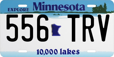 MN license plate 556TRV