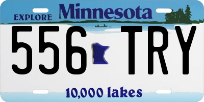 MN license plate 556TRY