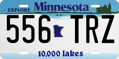 MN license plate 556TRZ