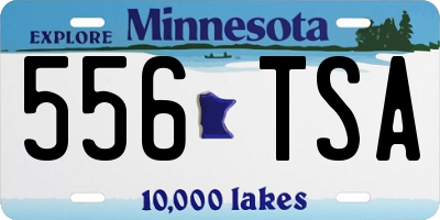 MN license plate 556TSA