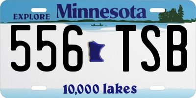 MN license plate 556TSB