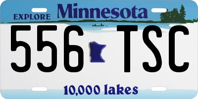 MN license plate 556TSC