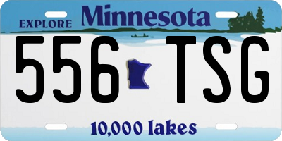 MN license plate 556TSG