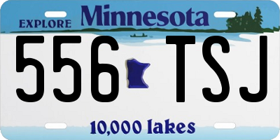 MN license plate 556TSJ