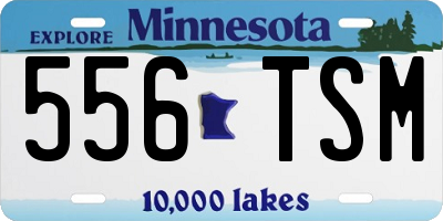MN license plate 556TSM