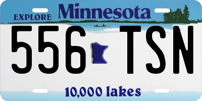 MN license plate 556TSN