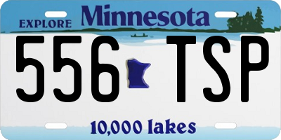 MN license plate 556TSP
