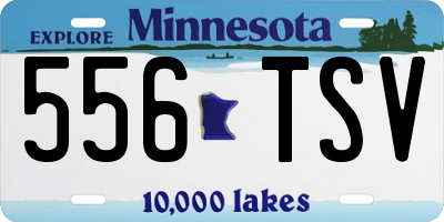 MN license plate 556TSV