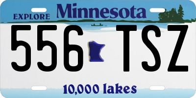 MN license plate 556TSZ
