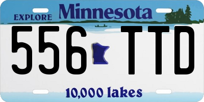 MN license plate 556TTD