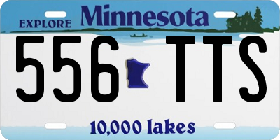 MN license plate 556TTS