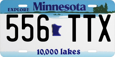 MN license plate 556TTX