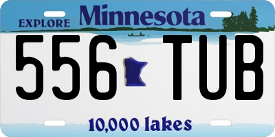 MN license plate 556TUB