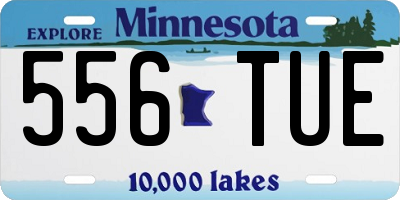 MN license plate 556TUE