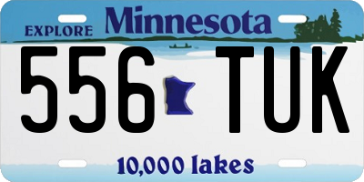 MN license plate 556TUK