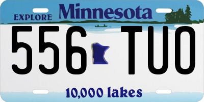 MN license plate 556TUO