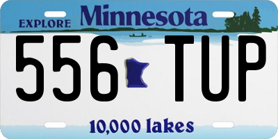 MN license plate 556TUP