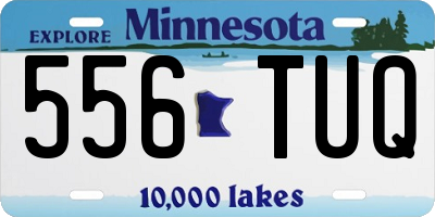 MN license plate 556TUQ