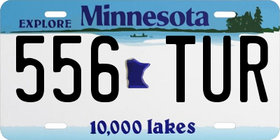 MN license plate 556TUR