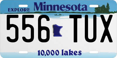 MN license plate 556TUX