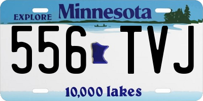 MN license plate 556TVJ