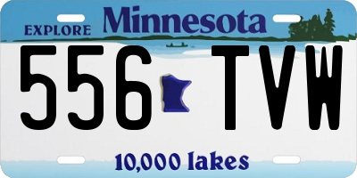 MN license plate 556TVW