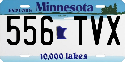 MN license plate 556TVX