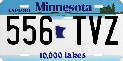 MN license plate 556TVZ