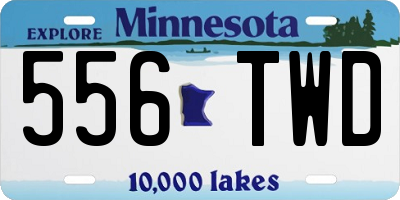 MN license plate 556TWD