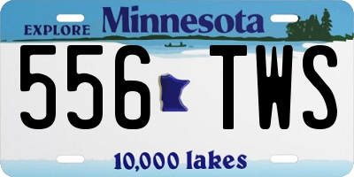 MN license plate 556TWS