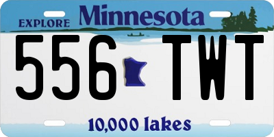 MN license plate 556TWT