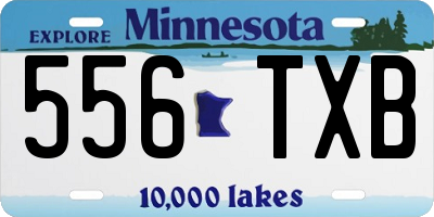 MN license plate 556TXB