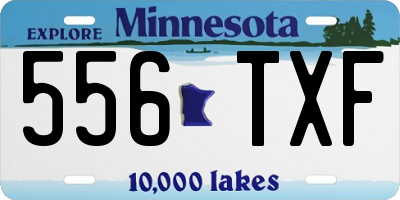 MN license plate 556TXF